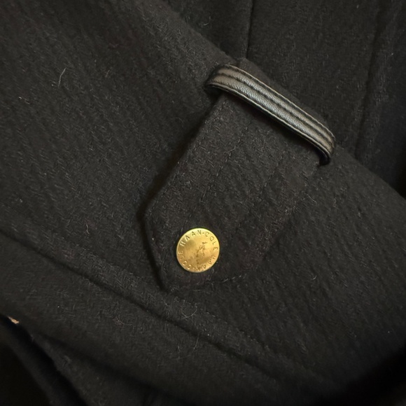Cole Haan Signature black wool blend coat - Size 6 - Picture 5 of 9